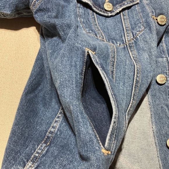 LOFT | Denim Trucker Jacket - Picture 15 of 16